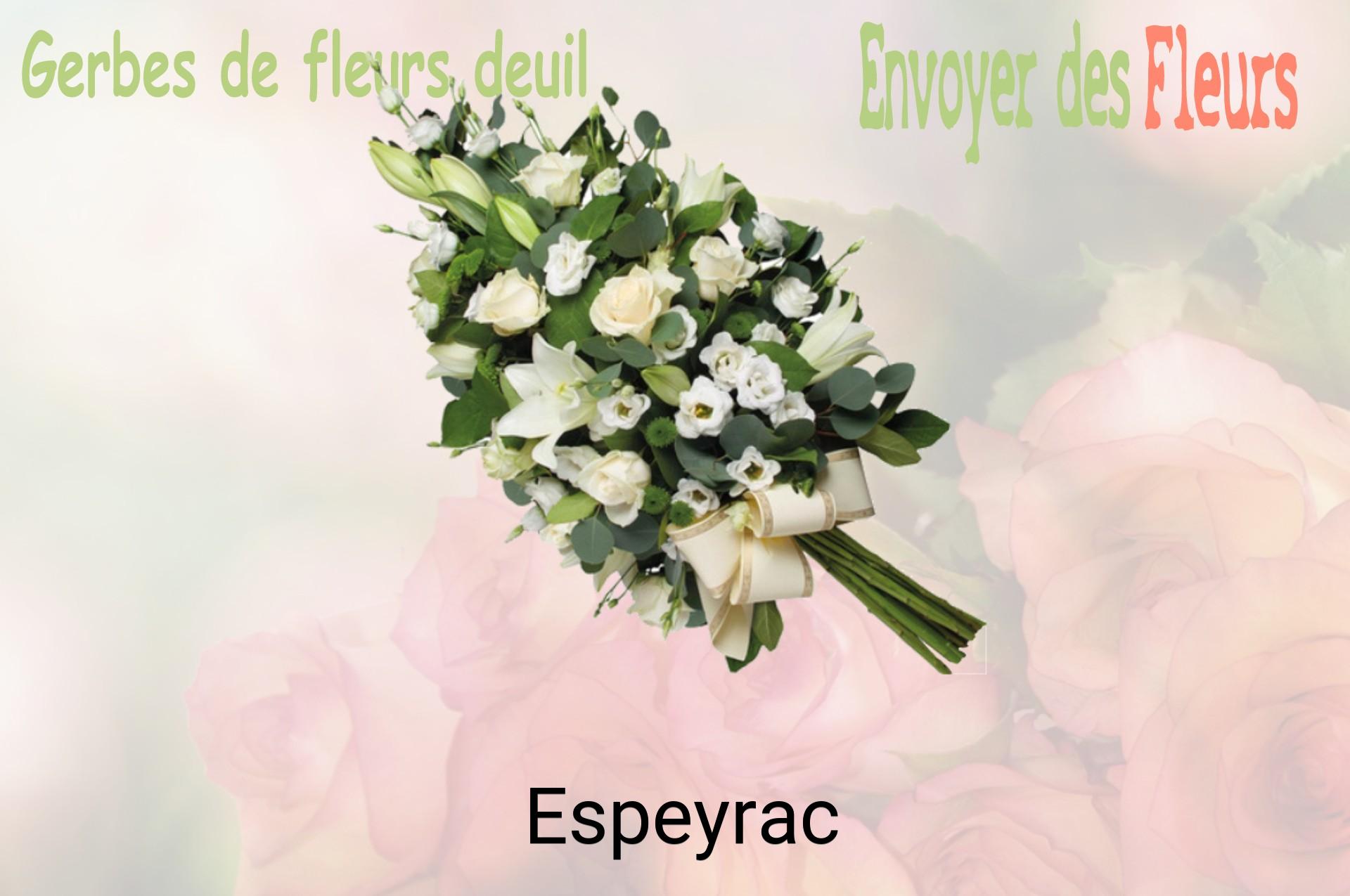 Gerbe de fleurs de deuil livrée à Espeyrac
